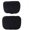 Black/Beige, variant on CUCUDAI 2 Pcs Universal Car Headrest S Class Ultra Soft Pillow for Mercedes Benz Maybach-Black