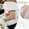 thumbnail image 3 of YooGuoGuo Women’s Wedding Gloves Long Wrist Bands Cuffs Arm Covers For Brides Fingerless Gloves Ivory Sleeves bridal gloves, 3 of 9