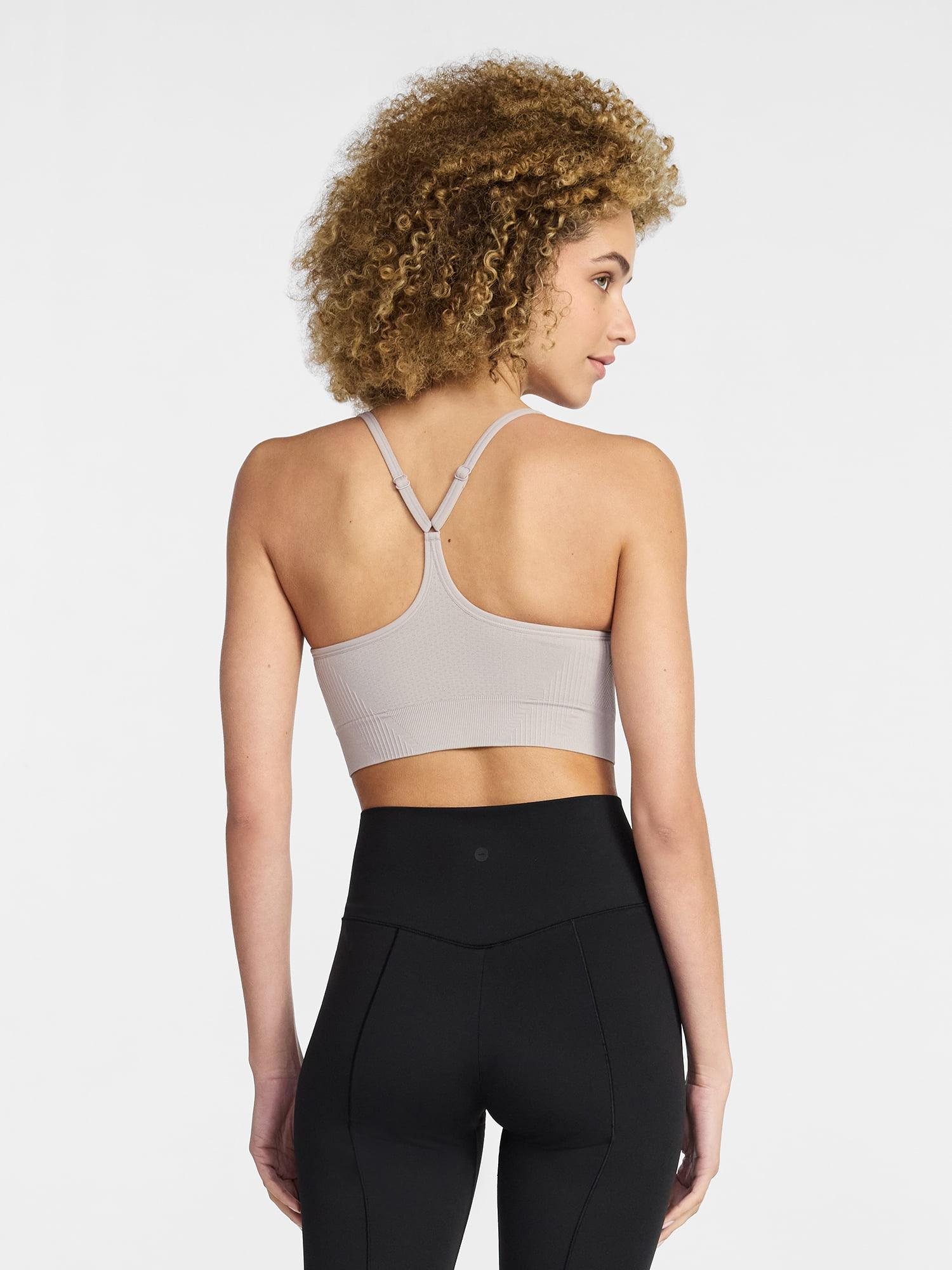 Avia Women's Low Support Seamless Textured Cami Sports Bra, Sizes XS-XXXL
