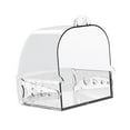 thumbnail image 4 of Caja de Baño de aves para mascotas, bañera de baño para loros enjaulada, cuenco de agua, caja de ducha transparente para pájaros, bandeja de comida, 4 of 8