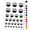 Black, variant on Star Eyes Happy Face Big Smile Mouth Emoticon Water Resistant Temporary Tattoo Set Fake Body Art Collection - Hot Pink