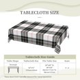 thumbnail image 6 of Rectangle Table Cloth, Macpherson Tartan Black White Plaid Resistant Washable Tablecloth Decorative Table Cover for Dining, Indoor and Outdoor, 6 of 6