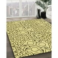 thumbnail image 3 of Ahgly Company Machine Washable Indoor Rectangle Transitional Sun Yellow Area Rugs, 8' x 12', 3 of 7