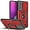 Red, variant on Case for Galaxy A31,Galaxy A31 Case,Military Grade TPU PC Case,[Built-in Kickstand] Dual-Layer Design Heavy Duty Protection Phone Case for Samsung Galaxy A31 (Rose Gold)