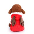 thumbnail image 4 of Soft Warm Dog Ropa para mascotas Ropa con capucha Coral Fleece Perros pequeños Puppy Coat Cuatr CACAGOO Ropa para cachorros, 4 of 7