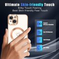 thumbnail image 4 of Compatible with iPhone 13 Case Magsafe, Cute Heart Pattern Luxury Plating Full Camera Lens Protection Magnetic Case for iPhone 13 for Women Girl-White, 4 of 13