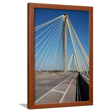 The Clark Bridge over the Mississippi River, also known as Cook Bridge, at Alton, Illinois Framed Print Wall Art By Joseph