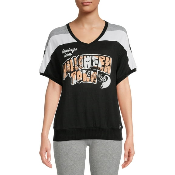 Disney's Women's and Women's Plus License Nightmare Before Christmas SS Top Halloween