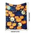 thumbnail image 3 of YingYouFu Halloween Printed Flannel Throw Blanket, Soft Warm Lightweight Nap Blanket Cozy Cover, Decorative Blanket for Sofa Bed Office Bedroom Camping Home Daily Use, 3 of 9