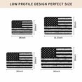 thumbnail image 5 of Black American Flag Door Mat Indoor Outdoor, Vintage USA Flag Non Slip Welcome Mat with Rubber Backing, Absorbent Fabric Front Door Mats Entryway Rug for Home Patio Entrance 18"x30", 5 of 9