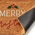 thumbnail image 4 of QISIWOLE Merry Christmas Doormat with Berries Design, 18x30 Inch Indoor Outdoor Xmas Door Mat, Winter Welcome Front Door Mat for Porch Decor Warming Gift, 4 of 6