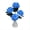 02# Blue, variant on HOARBOEG White Hydrangea Night Light, Color Changing LED Table Lamp with Artificial Floral Shade, Floral Lamp for Bedroom Decor