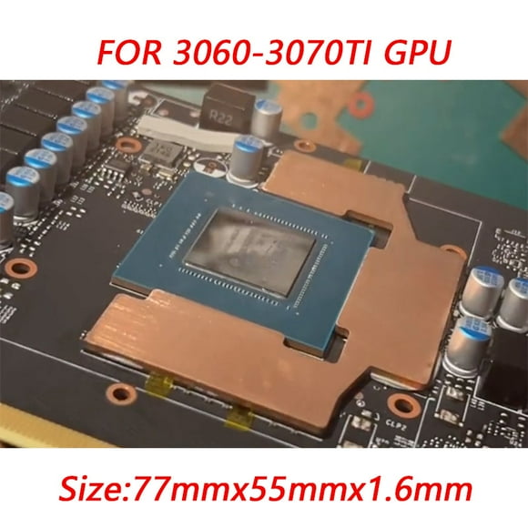 Dissipateur Thermique en Cuivre à Mémoire GPU pour Radiateur, Mineur Mémoire RTX 3060 3070 3080 3090 / 5600 5700, Refroidissement GPU, Coussin Thermique à 15-40 Degrés, 3060-3070Ti, GPU, Dissipateur Thermique à Mémoire GPU