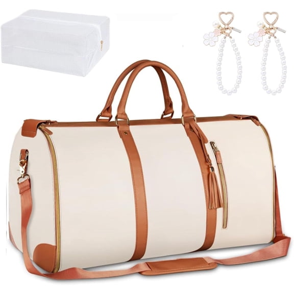 Foldable Travel Bag 2.0 with Wheels, Convertible Garment Duffel Carry On & Toiletry Bag