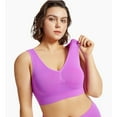 thumbnail image 6 of Comfortable 3-Pack Seamless Sports Bras with Removable Pads – Medium Support Yoga and Sleep Bras for Women, Wire-Free, 6 of 7