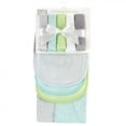 thumbnail image 2 of Hudson Baby Unisex Baby Rayon from Bamboo Bib, Burp Cloth and Washcloth 10Pk, Gray Mint Lime, One Size, 2 of 5