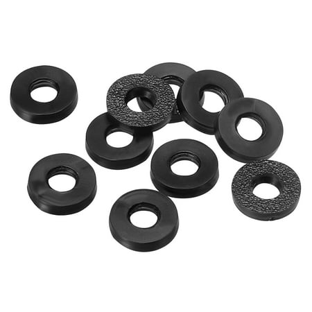 

Uxcell M3 Rubber Flat Washer 10 Pack 3mm ID 7mm OD 1.2mm Thick Sealing Spacer Gasket Ring Black