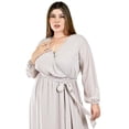 thumbnail image 4 of Vestido elegante de manga larga Roman Fashion /Tallas Extras, 2009 (Hueso) beige 42, 4 of 6