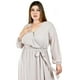 thumbnail image 4 of Vestido elegante de manga larga Roman Fashion /Tallas Extras, 2009 (Hueso) beige 40, 4 of 6