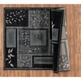 thumbnail image 3 of MDA Home Glamour Black/Gray Polypropylene Area Rug - 6'9" x 9'6", 3 of 4