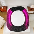 thumbnail image 5 of Feelyou Kids Stripes Abstract Full Size Sheets, Pink Fashion Lines Bed Sheets, 4 Pieces, 5 of 7