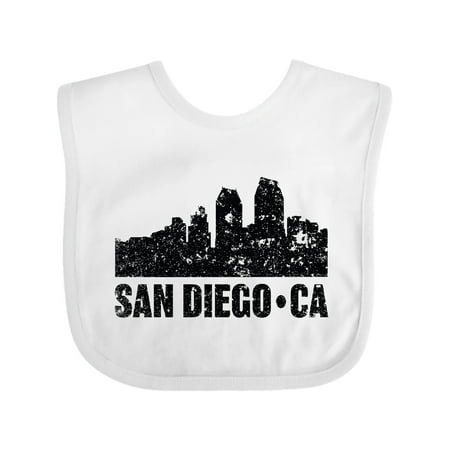 

Inktastic San Diego California Skyline with Grunge Gift Baby Boy or Baby Girl Bib