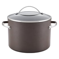 Curry Kitchenware Professional Hard Anodized Nonstick Stock Pot/Stockpot with Lid, 10 Quart, Charcoal