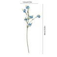 thumbnail image 3 of Artificial Spring Plum Blossom Branch Faux Floral st*em Arrangement for Vase Display Wedding Party Home Office Decoration Flexible Decorative Branches Seasonal Flower Accent Year Round Spring Display, 3 of 7