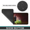 thumbnail image 3 of 2 Piece Red Wine Kitchen Rug Set, 3D Wine Glasses Kitchen Rugs and Mats Non Skid Washable Absorbent Microfiber Kitchen Floor Decor Mat 17"x47"+17"x30", 3 of 6
