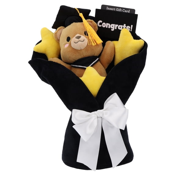 Congrats Teddy Bear Bouquet Plush Gift Card Holder, Graduation by Way To Celebrate