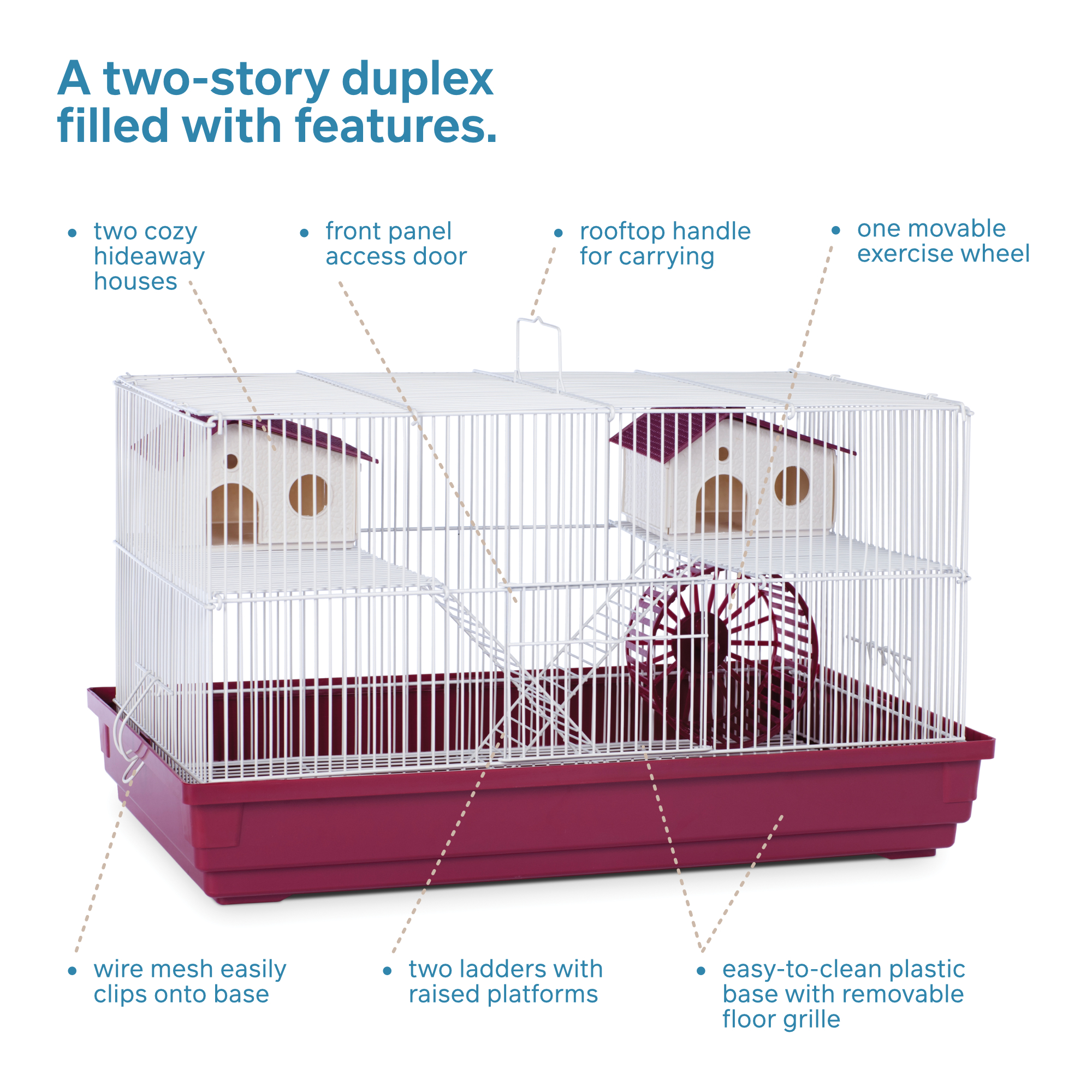 Prevue Pet Products Deluxe Hamster & Gerbil Cage - image 3 of 12