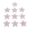 thumbnail image 4 of 10 Unidades Colgante de para Árbol de Navidad, Etiquetas de Estrella para Fabricación de Tarjetas, Decoupage 5x5cm blanco Gloria colgantes de dijes de madera natural, 4 of 9