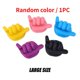 thumbnail image 1 of [Precios Al Por Mayor] Colgador De Línea De Carga De Gafas/Gancho De Pulgar De Coche Creativo/Mini Autoadhesivo Para Pared/Soporte De Plástico En Forma De Mano/Clip Organizador De Cable Multifuncional, 1 of 4