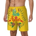 thumbnail image 2 of Gaeub Bless This Home Mens Swim Trunks Stretch Beach Shorts Quick Dry for Men Swim Shorts Swimwear with Pockets- 3X-Large, 2 of 9