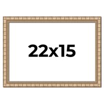 22x15 Frame Silver Real Wood Picture Frame Width 1.5 inches | Interior Frame Depth 0.5 inches |