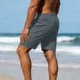 thumbnail image 4 of Hurxie Men's Athletic Shorts Bodybuilding Workout Gym Shorts with Pockets Gray,L, 4 of 7