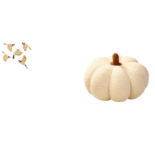Arte de pared de pájaros de madera,Pájaros de madera para decorar la pared,regalos para el hogar,Almohadas de calabaza de Halloween,Almohadas de calabaza de Halloween Decoración del hogar