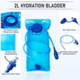 thumbnail image 5 of Lightweight Hydration Backpack, Running Backpack with 2L Water Bladder, Hiking Hydration Water Daypack for Cycling Rave for Men Women, 5 of 6