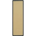 thumbnail image 3 of Safavieh Natural Fiber Collection NF441A Border Sisal Runner, 2'6" x 8' , Maize / Black, 3 of 3