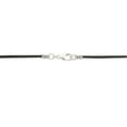 thumbnail image 3 of Sterling Silver 1.8mm Fine Black Leather Cord Necklace, 3 of 3