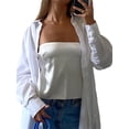 thumbnail image 4 of VISgogo Camisola Femenina, Verano Color sólido Barco Cuello Escotado Chaleco Sin Mangas Casual Tops para Mujer, S/M/L VISgogo  moda, 4 of 6