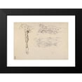thumbnail image 2 of Eugène Delacroix 18x14 Black Modern Framed Museum Art Print Titled - Shaped; Three Studies of a Male Cadaver, 2 of 5