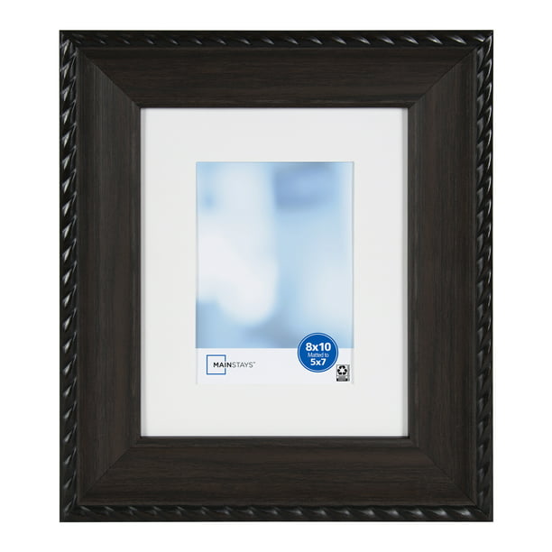 Mainstays 8x10 matted to 5x7 Black Cherry Picture Frame