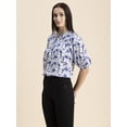 thumbnail image 2 of Moomaya Womens Oversize Viscose Tunic Top, Lantern Sleeves Summer Top, 2 of 9