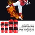 thumbnail image 2 of Juego de protectores de espinillas y brazos de cuero sintético para una mayor protección, armadura de taekwondo roja M, 2 of 8