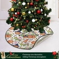 thumbnail image 6 of Coolnut Halloween Pumpkin Lollipop Christmas Tree Mat Round Christmas Tree Stand Mat Decoration for Holiday Party Home Christmas Day Ornaments Floor Door, 28.3", 6 of 6