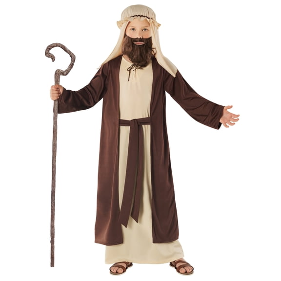 Morph Nativity Joseph Brown Boys Halloween Costume for Boy Brown Large