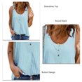 thumbnail image 4 of Camiseta sin mangas, camiseta sin mangas informal para mujer, camiseta sin mangas de verano, camiseta sin mangas para mujer, calidad superior, 4 of 5