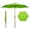 Apple Green, variant on Abba Patio 7.5ft Outdoor Patio Umbrella w/ Push Button Tilt and Crank, 6 Ribs-Beige