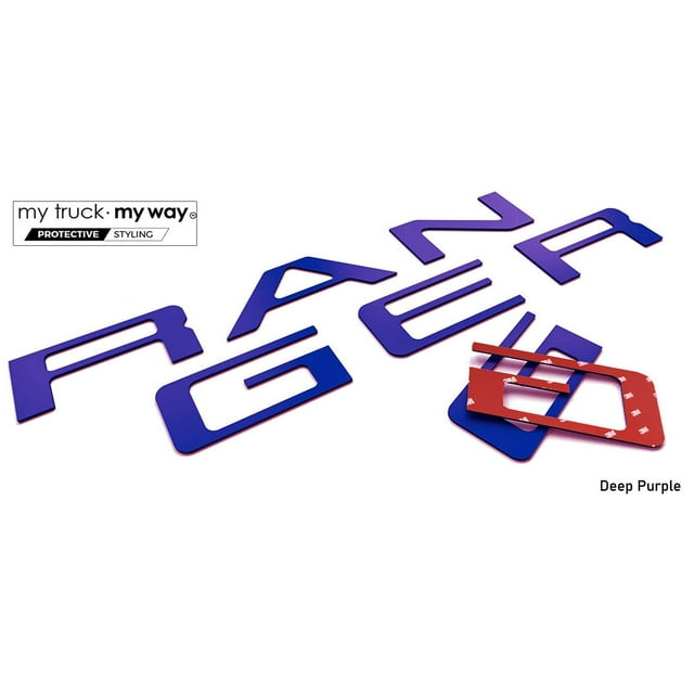 my car my way Tailgate Letters Compatible with Ford Ranger 2019-2021 | 3M Adhesive & 3D Domed | Precision Fit | Water Resistant